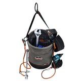 Ergodyne 14860 OAH 5960T Canvas Hoist Bucket with D-Rings and Top - 2