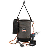 Ergodyne 14860 OAH 5960T Canvas Hoist Bucket with D-Rings and Top - 4