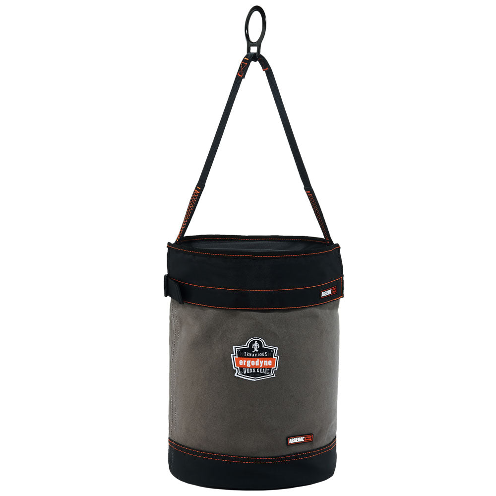 Ergodyne 14860 OAH 5960T Canvas Hoist Bucket with D-Rings and Top - 6