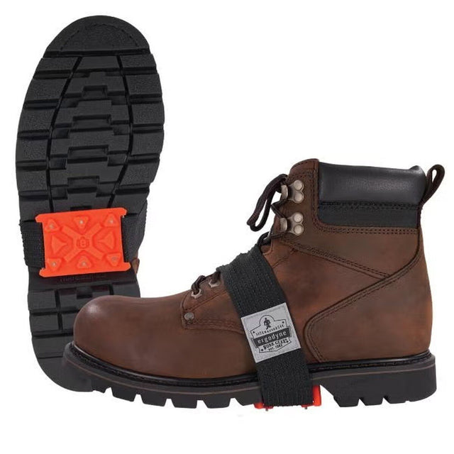 Ergodyne 16321 TREX Mid-Sole Ice Cleats for Heeled Boots with 12 Tungsten Carbide Studs (1 Pair)