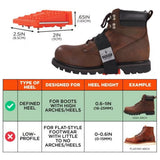 Ergodyne 16321 TREX Mid-Sole Ice Cleats for Heeled Boots with 12 Tungsten Carbide Studs (1 Pair) - 2