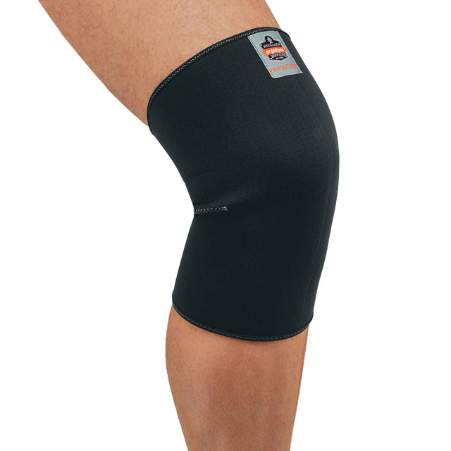 Ergodyne 16502 ProFlex 600 Single-Layer Neoprene Knee Sleeve, Small, Black