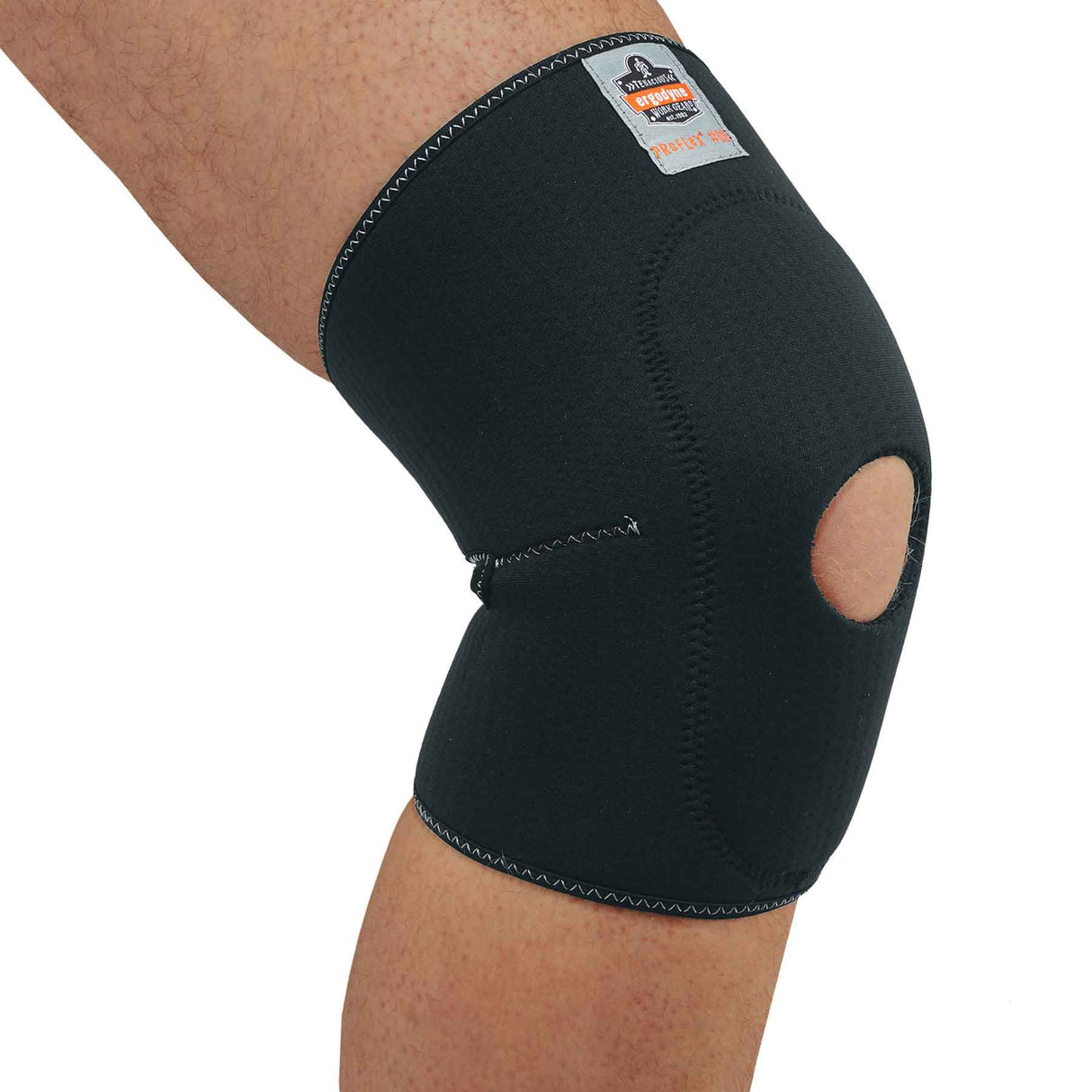 Ergodyne 16532 ProFlex 615 Knee Sleeve with Open Patella/Anterior Pad, Small, Black