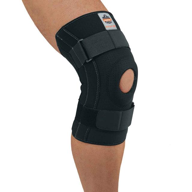 Ergodyne 16542 ProFlex 620 Knee Sleeve with Open Patella/Spiral Stays, Small, Black