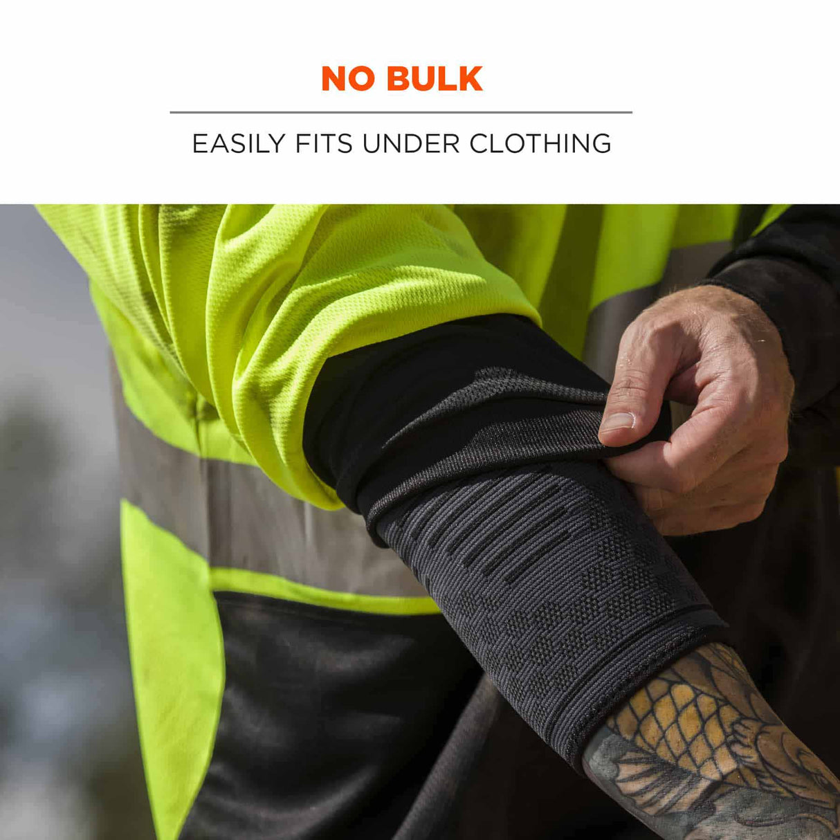 Ergodyne 16592 651 S Black Elbow Compression Sleeve - 8