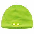 Ergodyne 16802 6804  Lime Skull Cap Beanie Hat - LED Lights