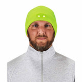 Ergodyne 16802 6804  Lime Skull Cap Beanie Hat - LED Lights - 3