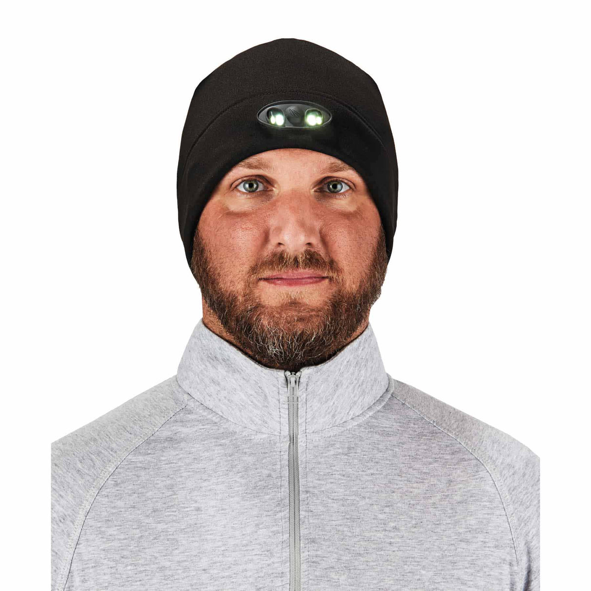 Ergodyne 16803 6804  Black Skull Cap Beanie Hat - LED Lights - 3