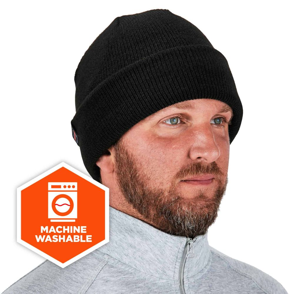 Ergodyne 16811 #6811ZI Rib Knit Hat w/ Bump Cap Insert - 8