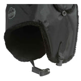Ergodyne 16843 N-Ferno 6802 Classic Trapper Hat, Small/Medium, Black - 5