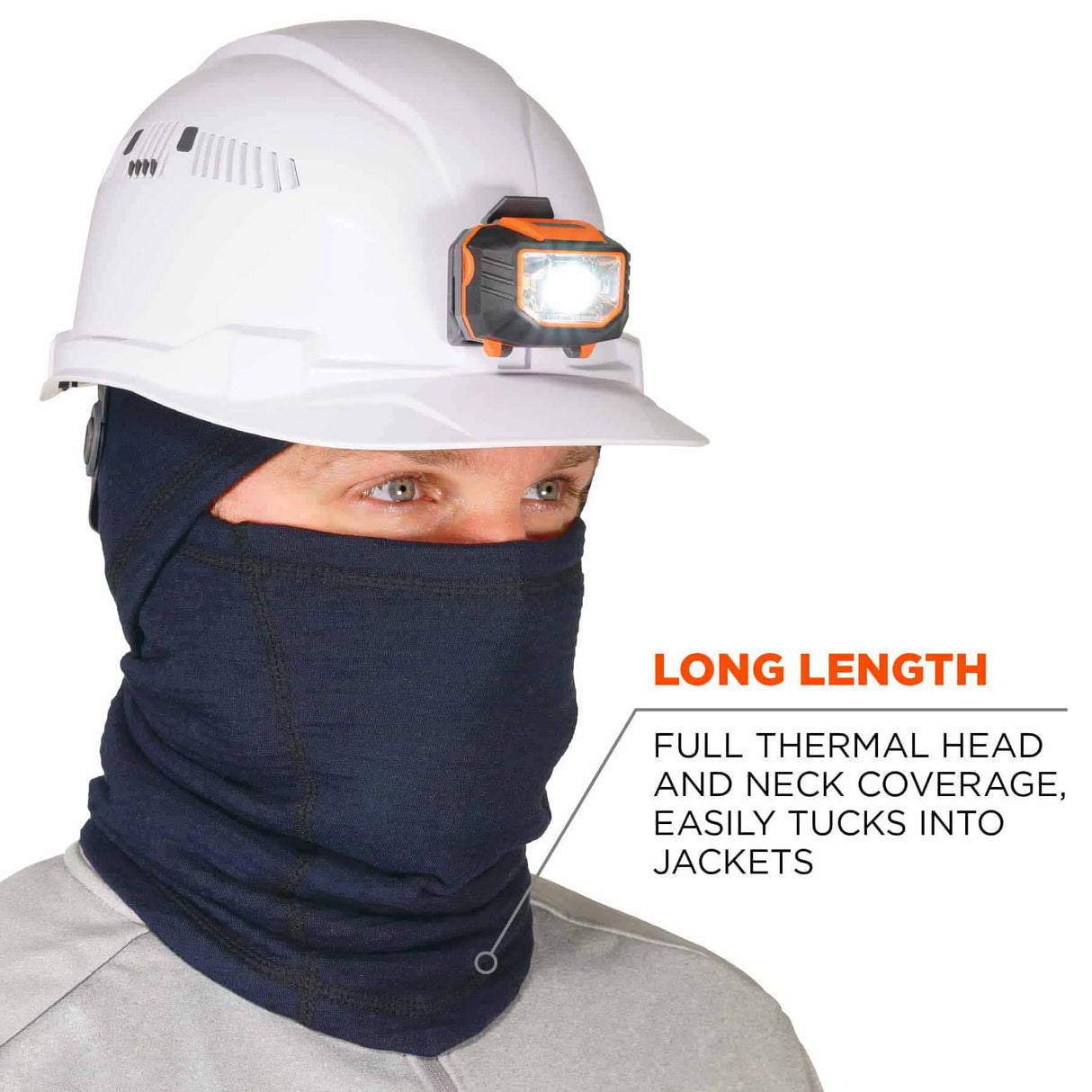 Ergodyne 16848 6847  Navy FR Balaclava Face Mask - Dual Compliant - 5