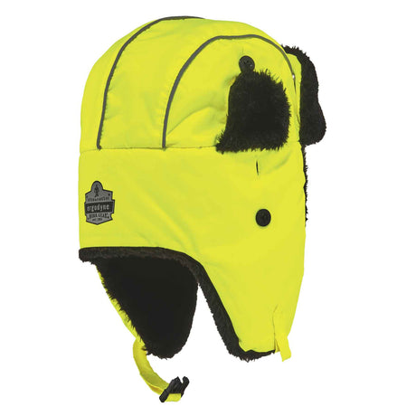 Ergodyne 16855 N-Ferno 6802 Classic Trapper Hat, Large/XL, Lime