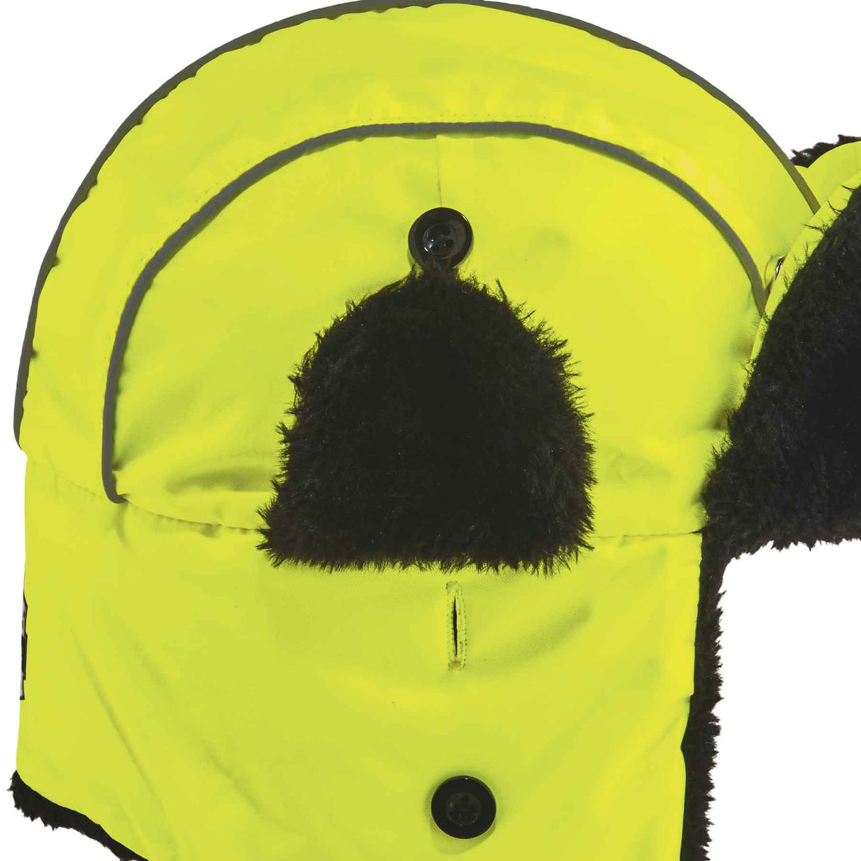 Ergodyne 16855 N-Ferno 6802 Classic Trapper Hat, Large/XL, Lime - 2