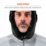 Ergodyne 16857 6802Z S/M Black Zippered Trapper Hat - 10
