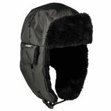 Ergodyne 16859 6802Z L/XL Black Zippered Trapper Hat - 2