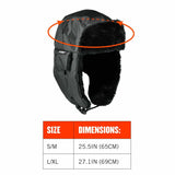 Ergodyne 16859 6802Z L/XL Black Zippered Trapper Hat - 11