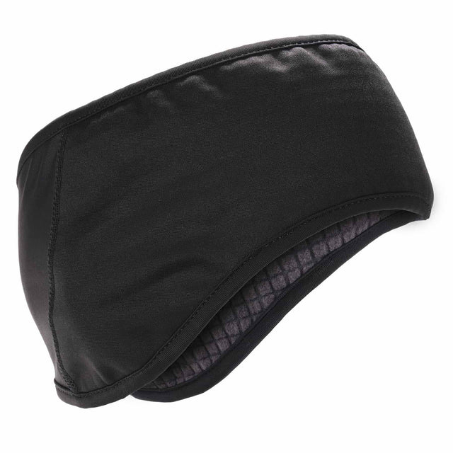 Ergodyne 16887 6887  Black 2-Layer Winter Headband - Fleece + Spandex