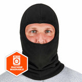 Ergodyne 16894 6893Z  Black Balaclava - Zipper for Bump Cap Insert - 4