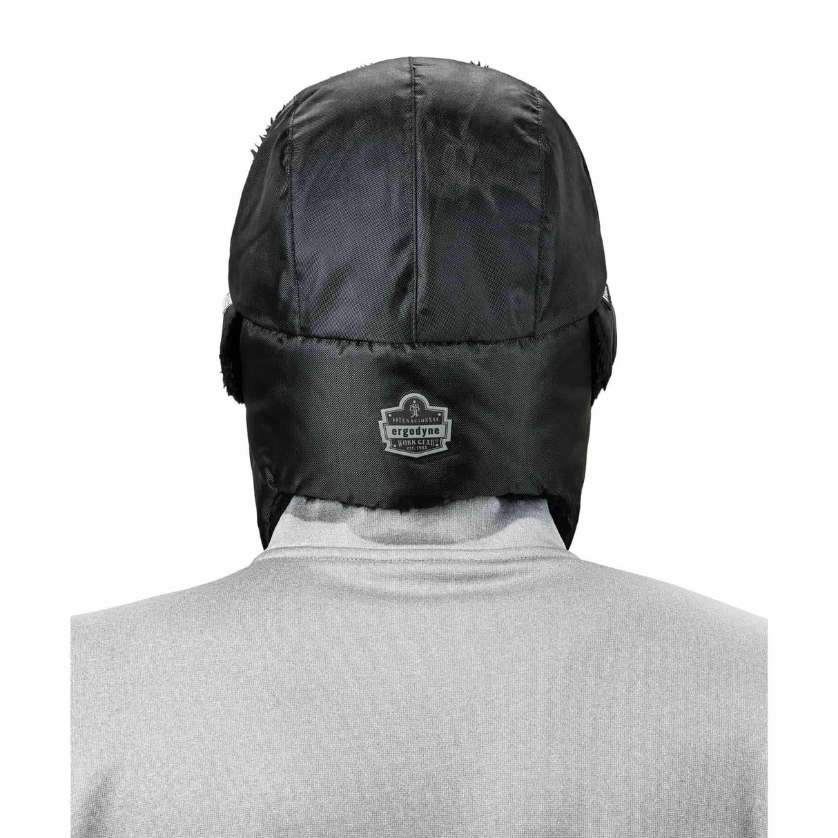 Ergodyne 16897 6802ZI S/M Kit Black Zipper Trapper Hat + Universal Bump Cap - 8