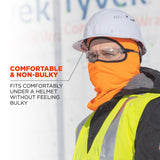 Ergodyne 16954 #6821 Orange Balaclava Face Mask - Fleece - 4