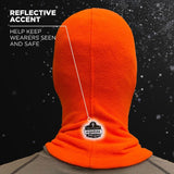 Ergodyne 16954 #6821 Orange Balaclava Face Mask - Fleece - 5