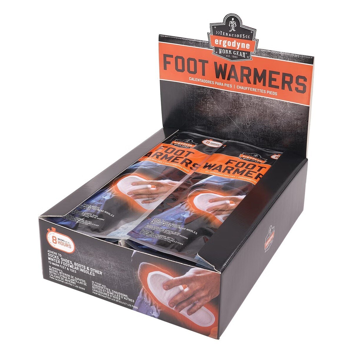 Ergodyne 16995 N-Ferno 6995 Insole Foot Warmers Adhesive Back Air Activated Size L/XL - 3