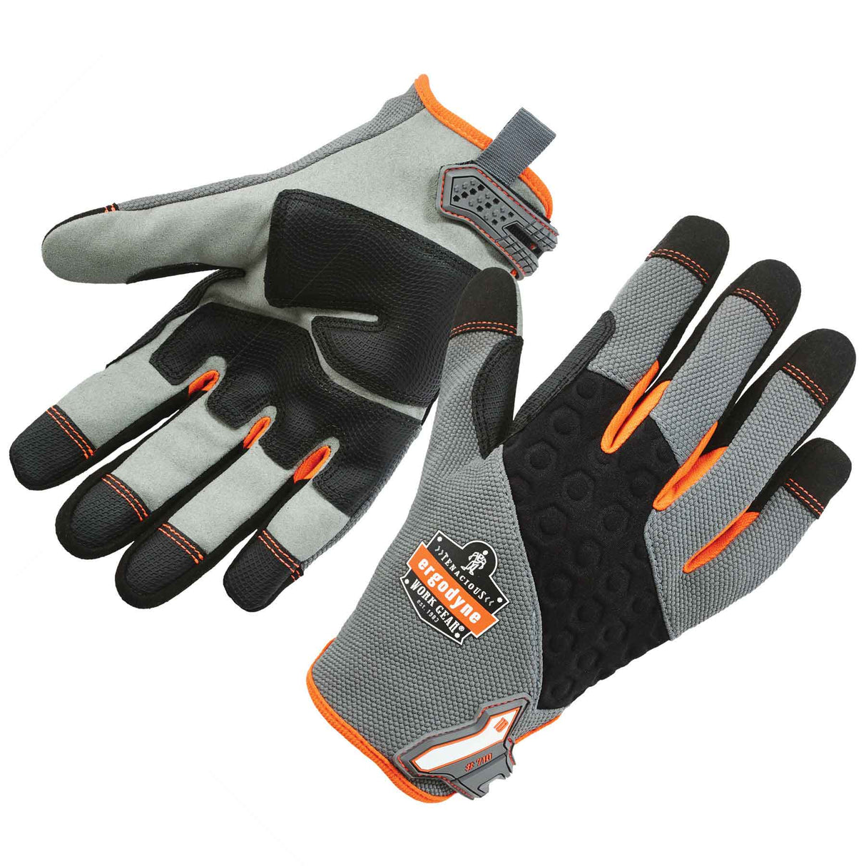 Ergodyne 17042 ProFlex 710 Heavy-Duty Utility Gloves, Small, Gray - 2