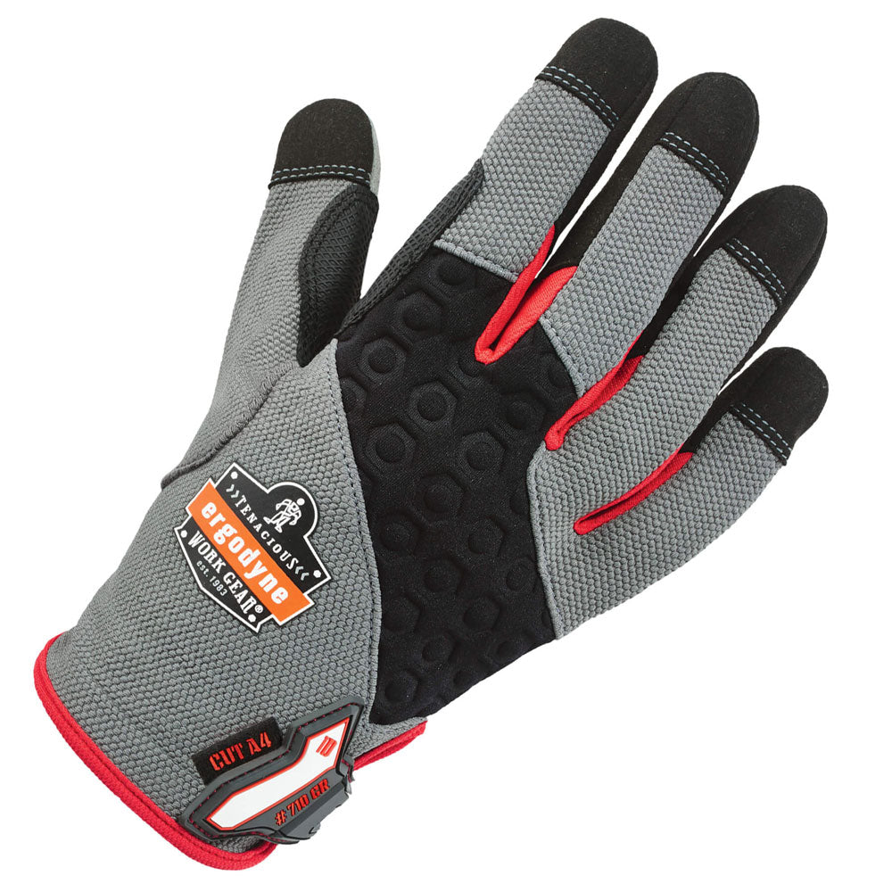 Ergodyne 17122 ProFlex 710CR Heavy-Duty + Cut Resistance Gloves, Small, Gray - 3