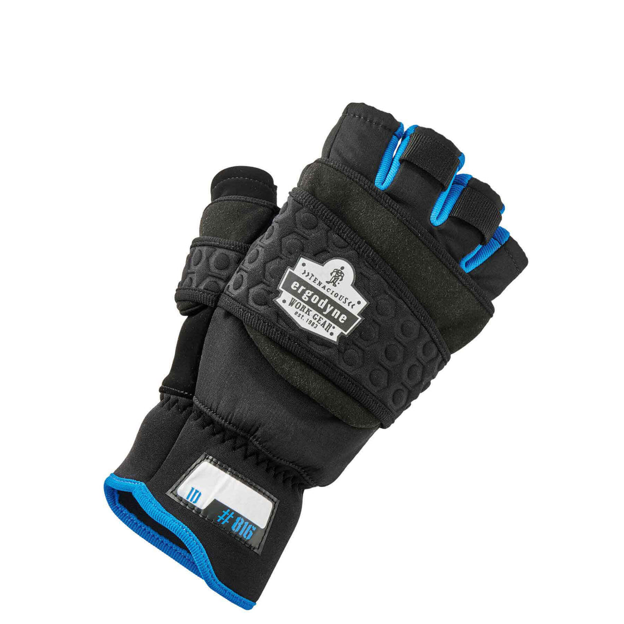 Ergodyne 17342 ProFlex 816 Thermal Flip-Top Gloves, Small, Black - 2