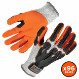 Ergodyne 17585 922CR-CASE XL Gray Nitrile-Coated CR Gloves 96-Pair