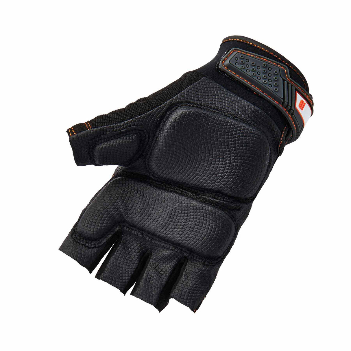 Ergodyne 17692 900 S Black Half-Finger Impact Gloves - 3