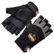 Ergodyne 17693 900 M Black Half-Finger Impact Gloves