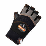 Ergodyne 17695 900 XL Black Half-Finger Impact Gloves - 2