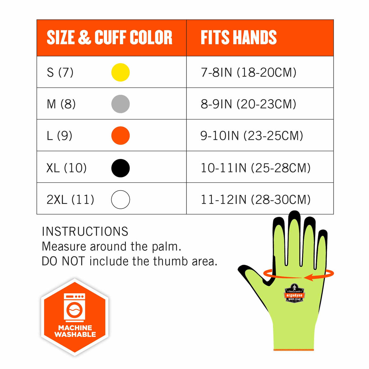 Ergodyne 17812 7041 S Lime ANSI A4 Nitrile-Coated CR Gloves - 8