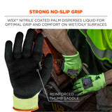 Ergodyne 17813 7041 M Lime ANSI A4 Nitrile-Coated CR Gloves - 6