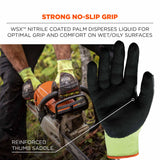 Ergodyne 17832 7141-CASE S Lime ANSI A4 DIR Nitrile-Coated CR Gloves 72-Pair - 6