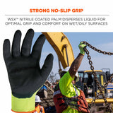 Ergodyne 17863 7021-CASE M Lime ANSI A2 Nitrile-Coated CR Gloves - WSX 144-Pair - 6