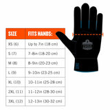 Ergodyne 17893 7401-CASE M Orange Coated Lightweight Winter Gloves 144-Pair - 8