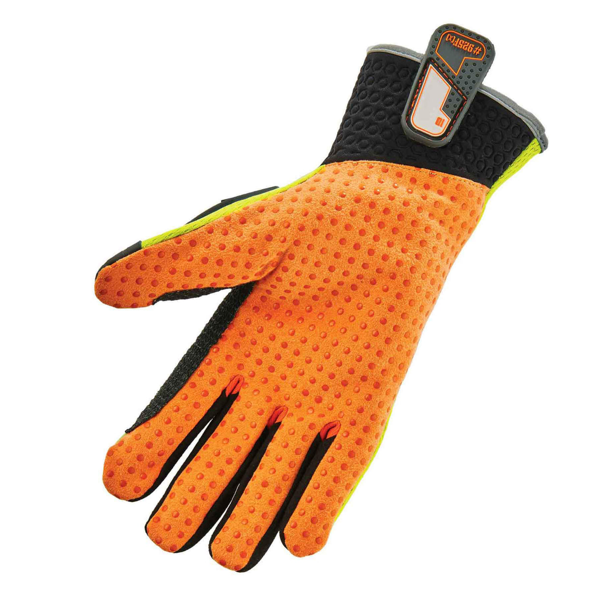 Ergodyne 17902 ProFlex 925F(x) Standard Dorsal Impact-Reducing Gloves, Small, HV Lime - 2