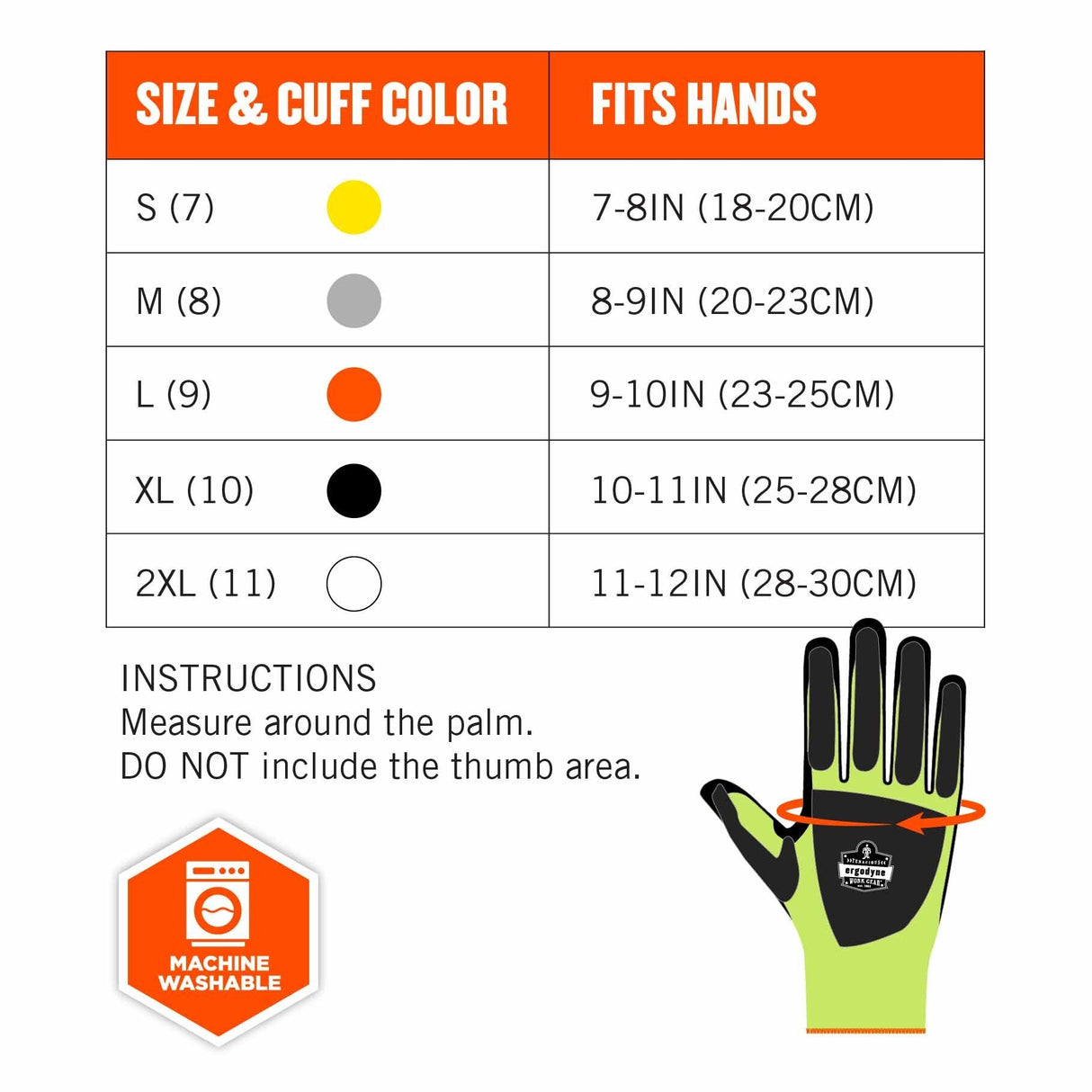 Ergodyne 17914 7141 L Lime ANSI A4 DIR Nitrile-Coated CR Gloves - 8