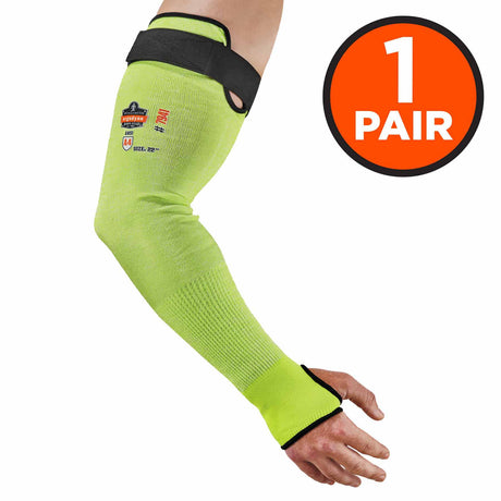 Ergodyne 17945 7941-PR 22 in Lime CR Protective Arm Sleeve 1-Pair