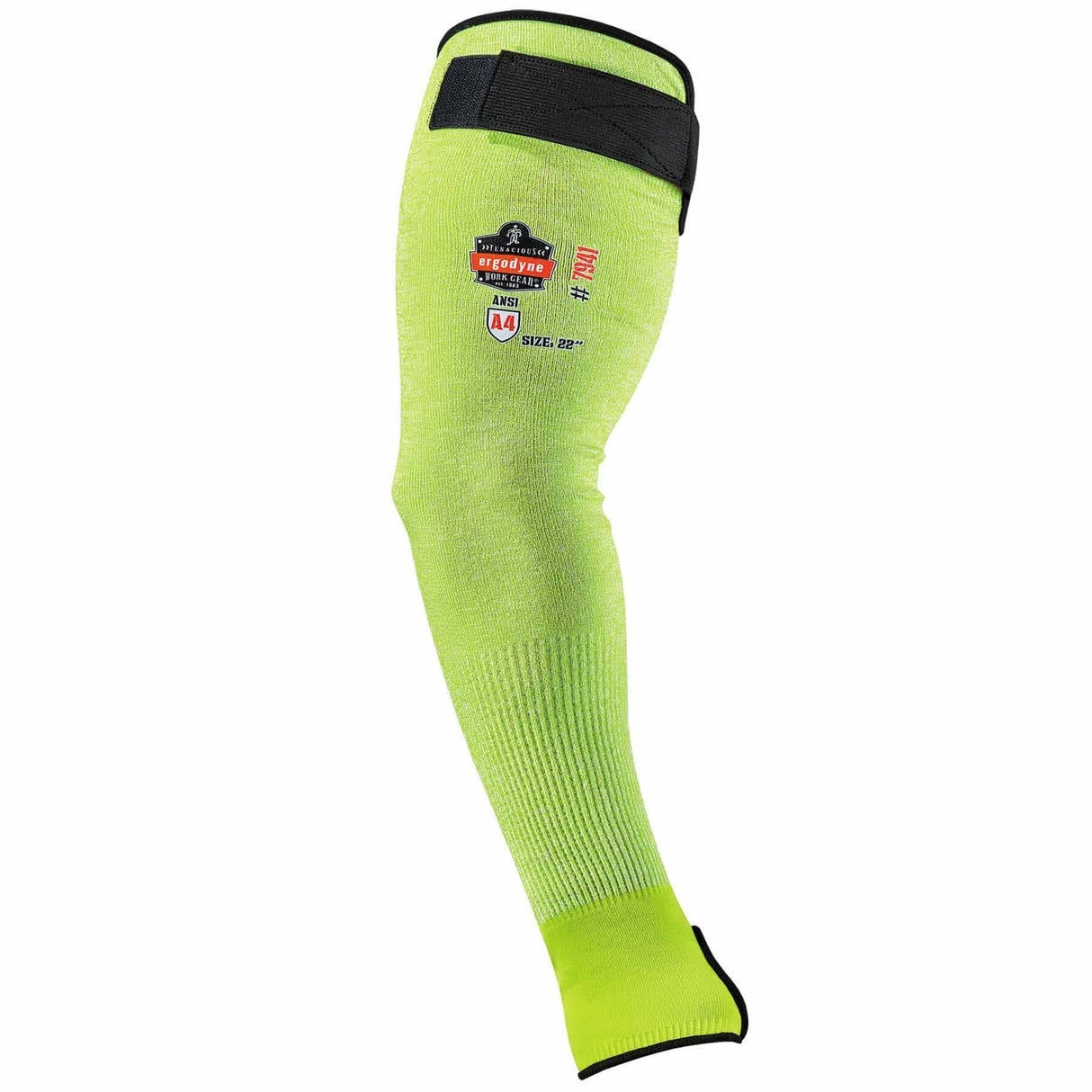 Ergodyne 17945 7941-PR 22 in Lime CR Protective Arm Sleeve 1-Pair - 2