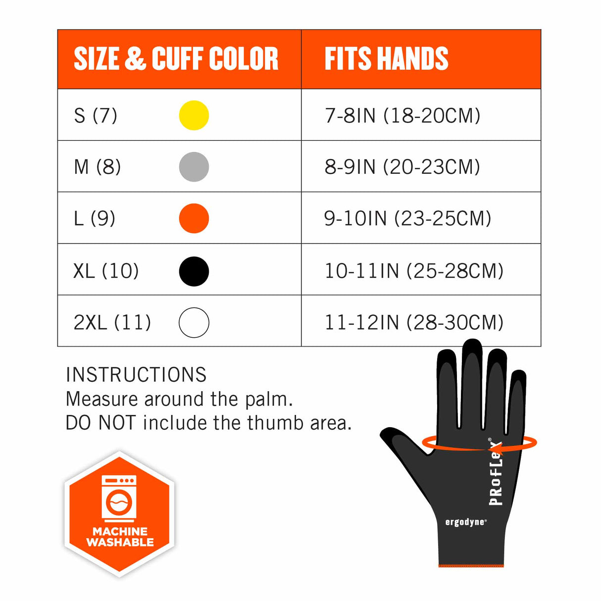 Ergodyne 17952 7001 S Black Nitrile-Coated Gloves - DSX - 8