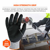 Ergodyne 17984 7031 L Gray ANSI A3 Nitrile-Coated CR Gloves - 6