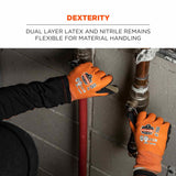 Ergodyne 17996 7551-CASE 2XL Orange ANSI A5 Coated Waterproof CR Gloves 144-Pair - 7