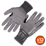 Ergodyne 18062 #7071 12-pair S Gray ANSI A7 PU Coated CR Gloves