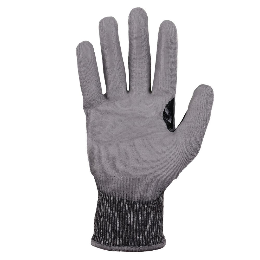 Ergodyne 18062 #7071 12-pair S Gray ANSI A7 PU Coated CR Gloves - 8