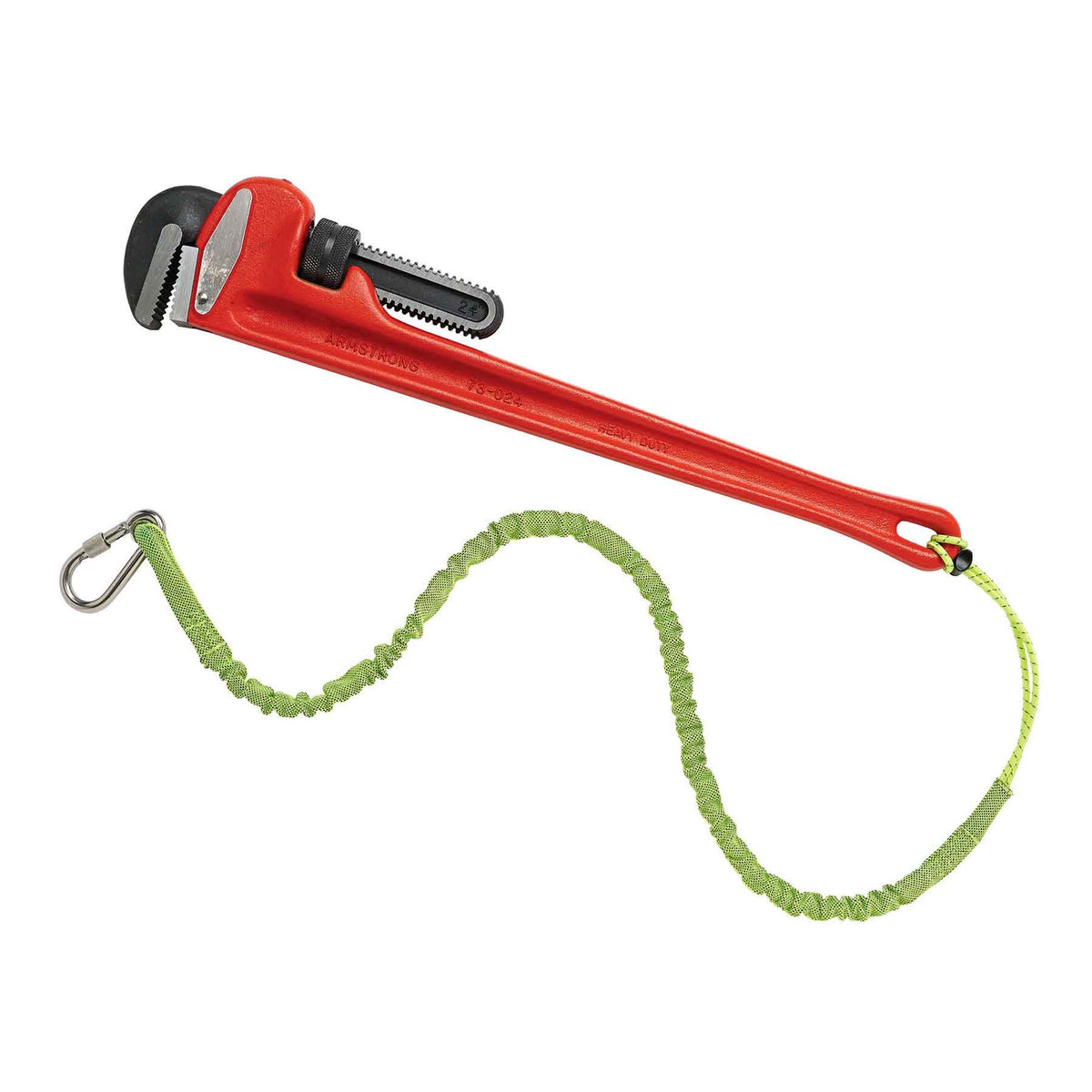 Ergodyne 19007 OAH 3101 Stainless Single Carabiner Tool Lanyard 35 in to 54" 15lb Capacity