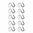 Ergodyne 19010 3105-10PK Standard Black Lanyard - Carabiner + Loop - 15lbs 10-Pack