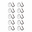 Ergodyne 19010 3105-10PK Standard Black Lanyard - Carabiner + Loop - 15lbs 10-Pack